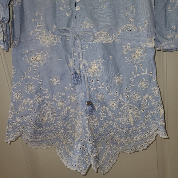 New Spell designs casablanca romper chambray L NWT - Picture 14 of 15